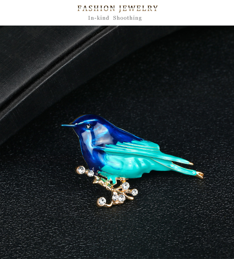 Estilo Simple Pájaro Aleación Embutido Diamantes De Imitación Unisexo Broches display picture 4