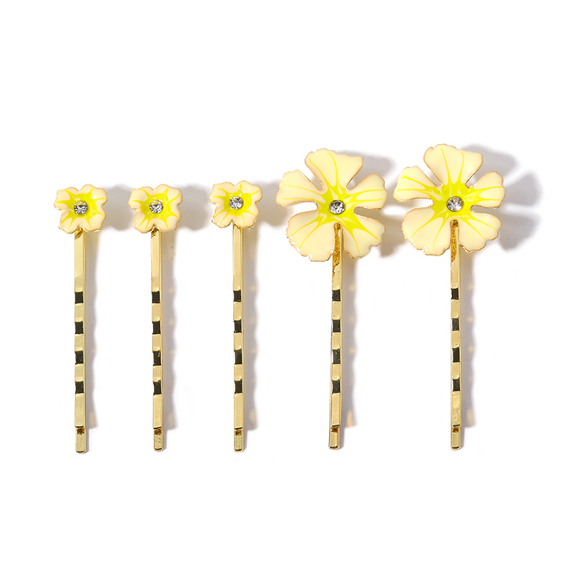 Sweet Flower Alloy Hair Clip display picture 2