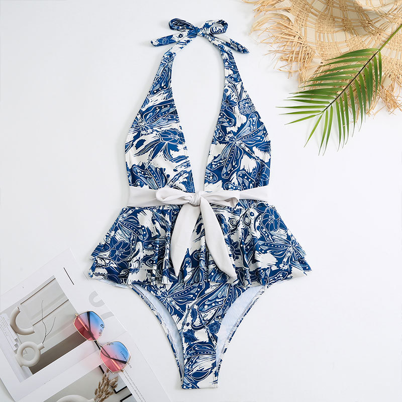 Women's Beach Ditsy Floral 2 Piece Set One Piece display picture 4