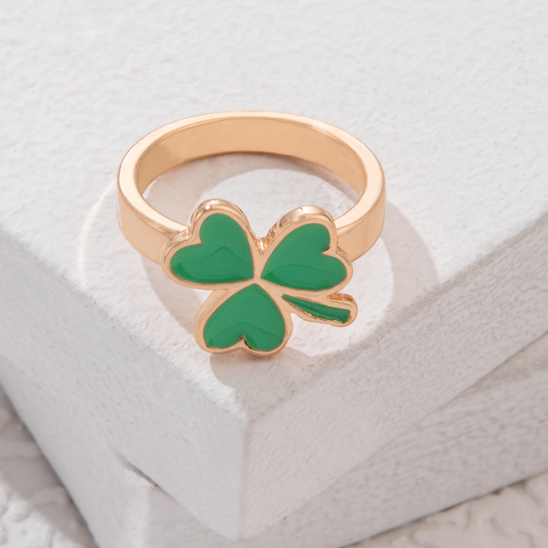 1 Piece Fashion Shamrock Alloy St. Patrick Women's Rings display picture 3