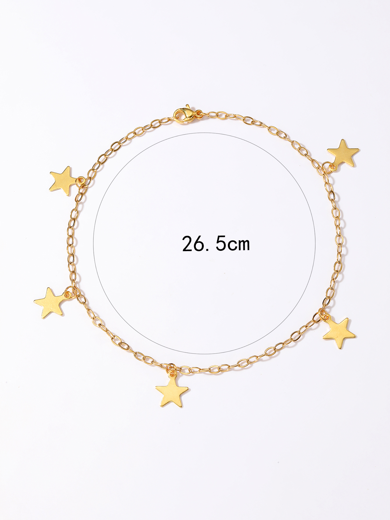 Beach Pentagram Stainless Steel 18K Gold Plated Bracelets In Bulk display picture 2