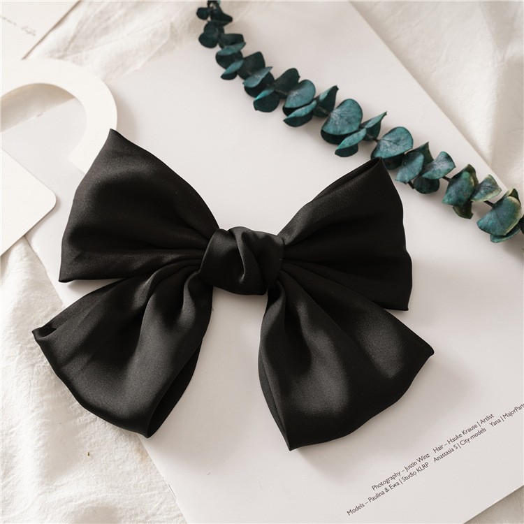 Preppy Style Bow Knot Cloth Hair Clip 1 Piece display picture 1