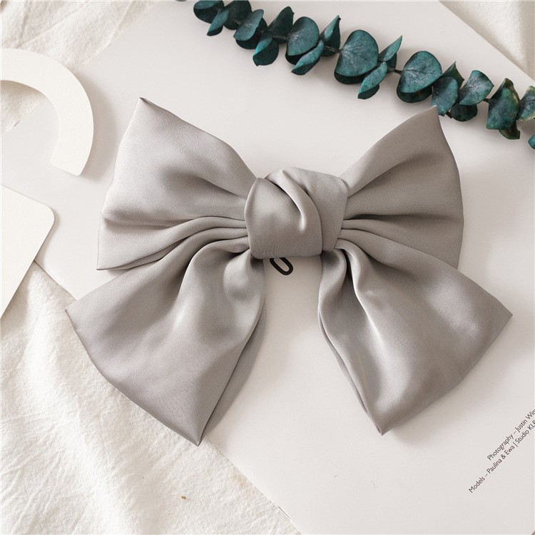 Preppy Style Bow Knot Cloth Hair Clip 1 Piece display picture 3