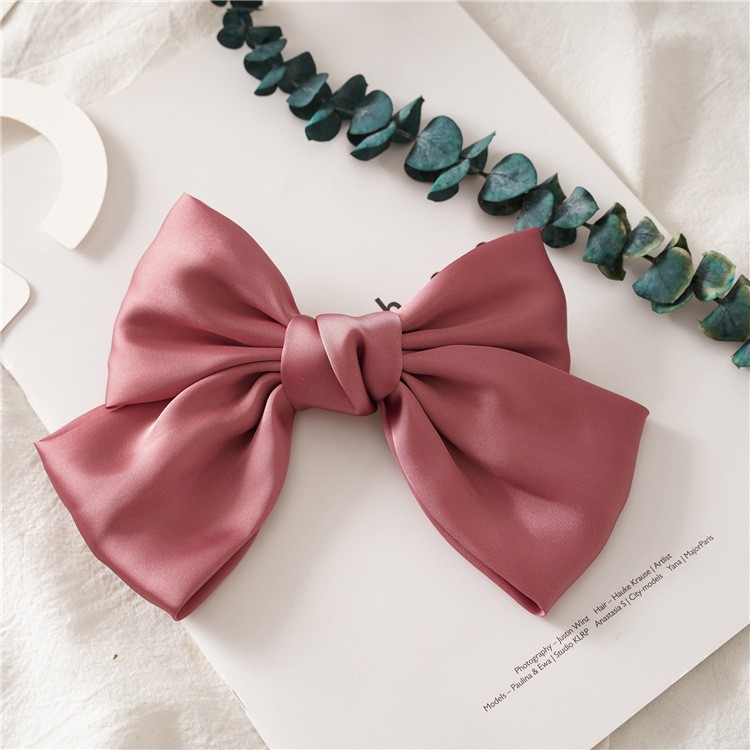 Preppy Style Bow Knot Cloth Hair Clip 1 Piece display picture 7