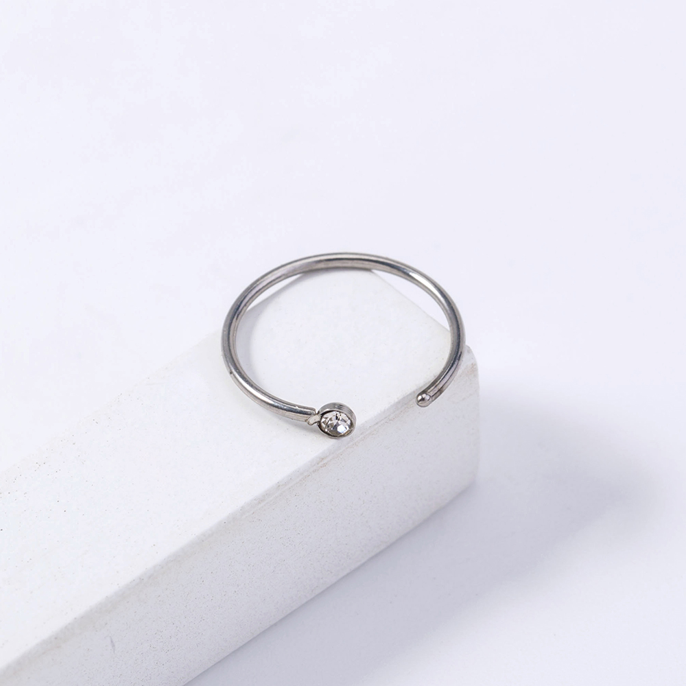 1 Piece Fashion Round Stainless Steel Plating Nose Ring display picture 5
