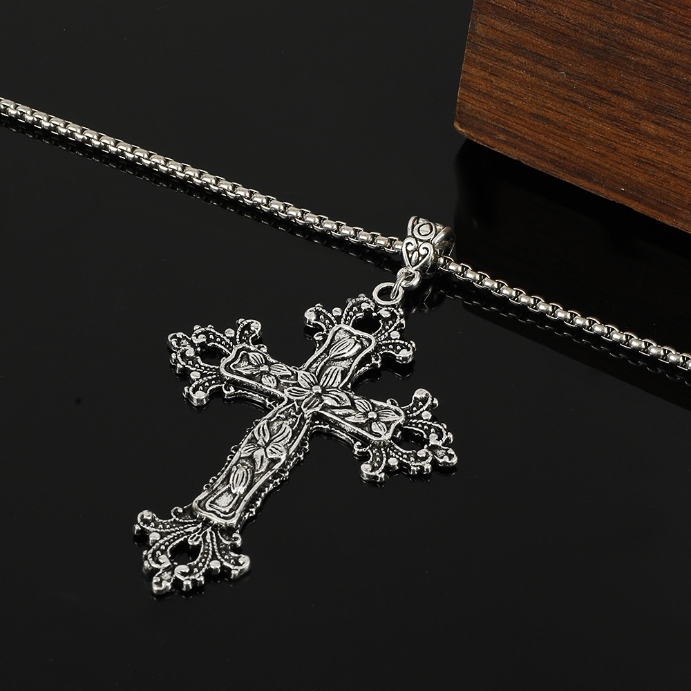 Gothic Cross Alloy Plating 14k Gold Plated Unisex Pendant Necklace display picture 5