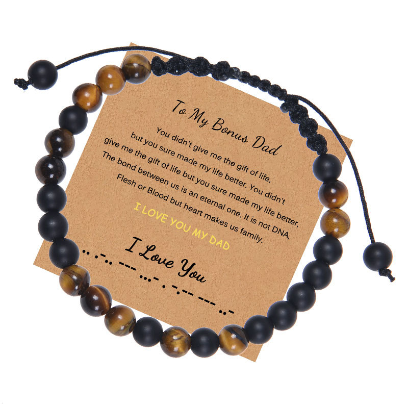 1 Piece Classic Style Geometric Natural Stone Rope Tiger Eye Unisex Bracelets display picture 3
