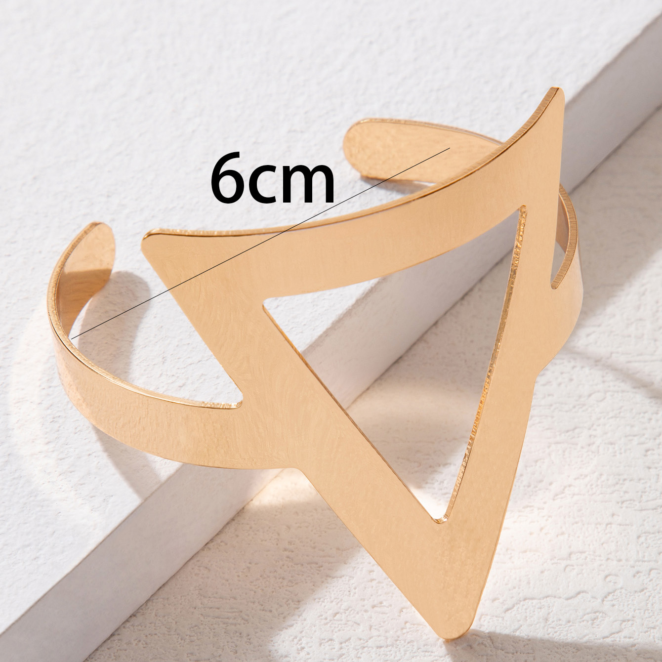 1 Piece Punk Triangle Alloy Women's Bangle display picture 4