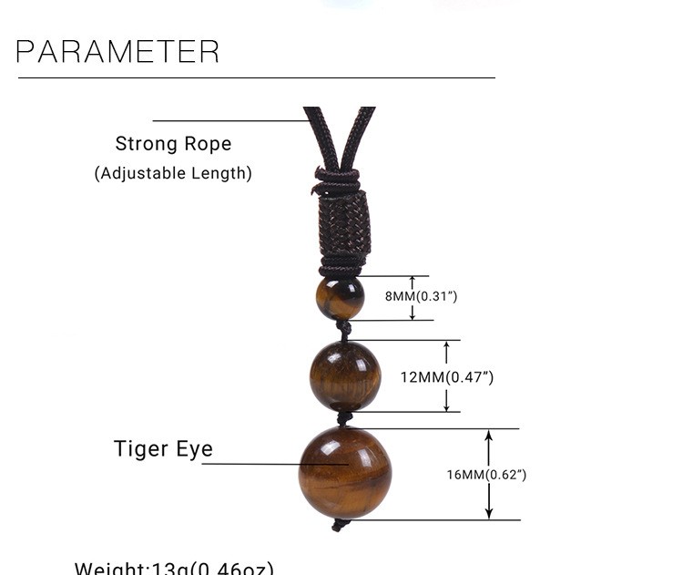 Simple Style Round Natural Stone Unisex Pendant Necklace display picture 5