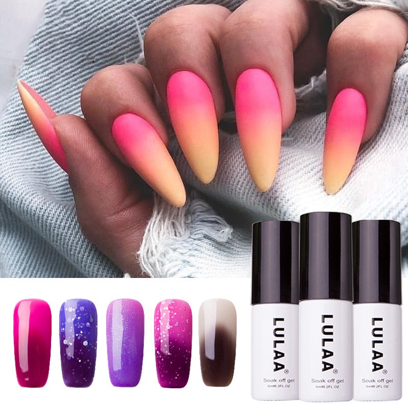 Mode Dégradé De Couleur Vernis À Ongle Filles Émail display picture 3