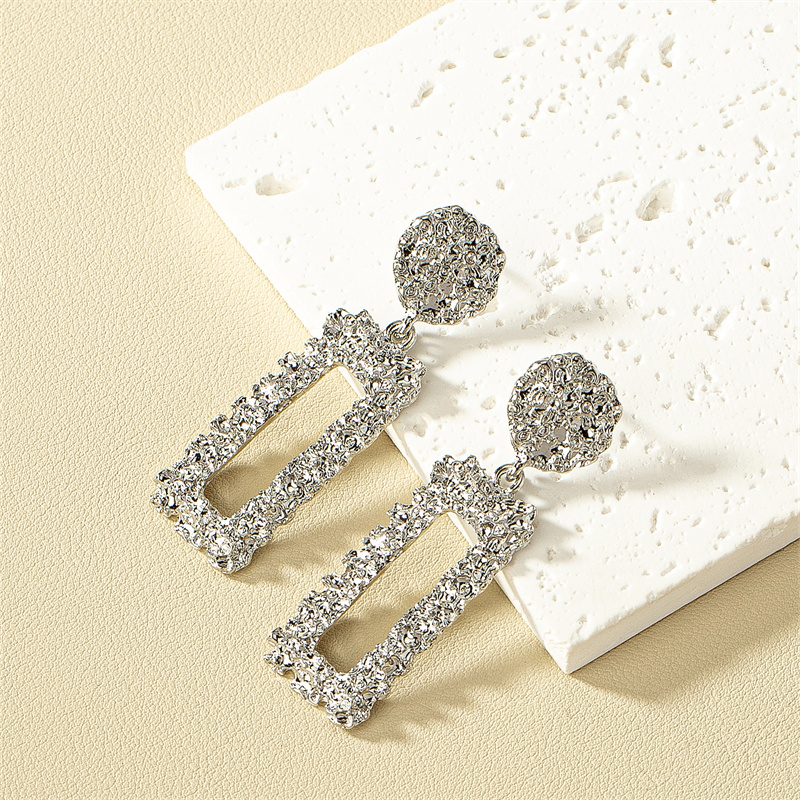 1 Pair Fashion Square Plating Alloy Drop Earrings display picture 3