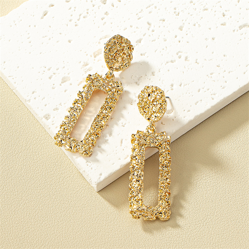 1 Pair Fashion Square Plating Alloy Drop Earrings display picture 2