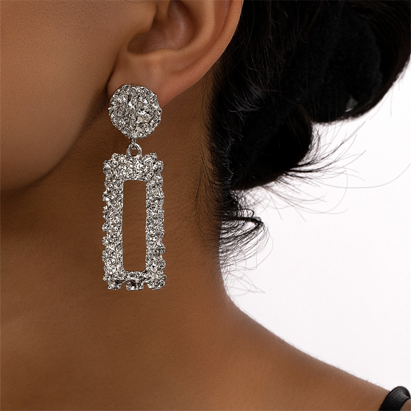1 Pair Fashion Square Plating Alloy Drop Earrings display picture 4