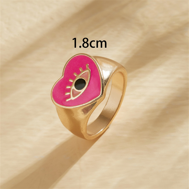 1 Piece Simple Style Commute Eye Alloy Plating Metal Women's Rings display picture 5