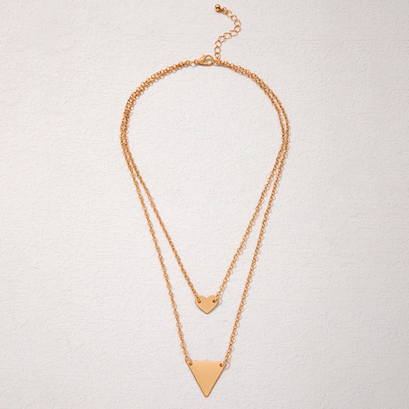 1 Piece Casual Triangle Alloy Plating Gold Plated Women's Pendant Necklace display picture 2
