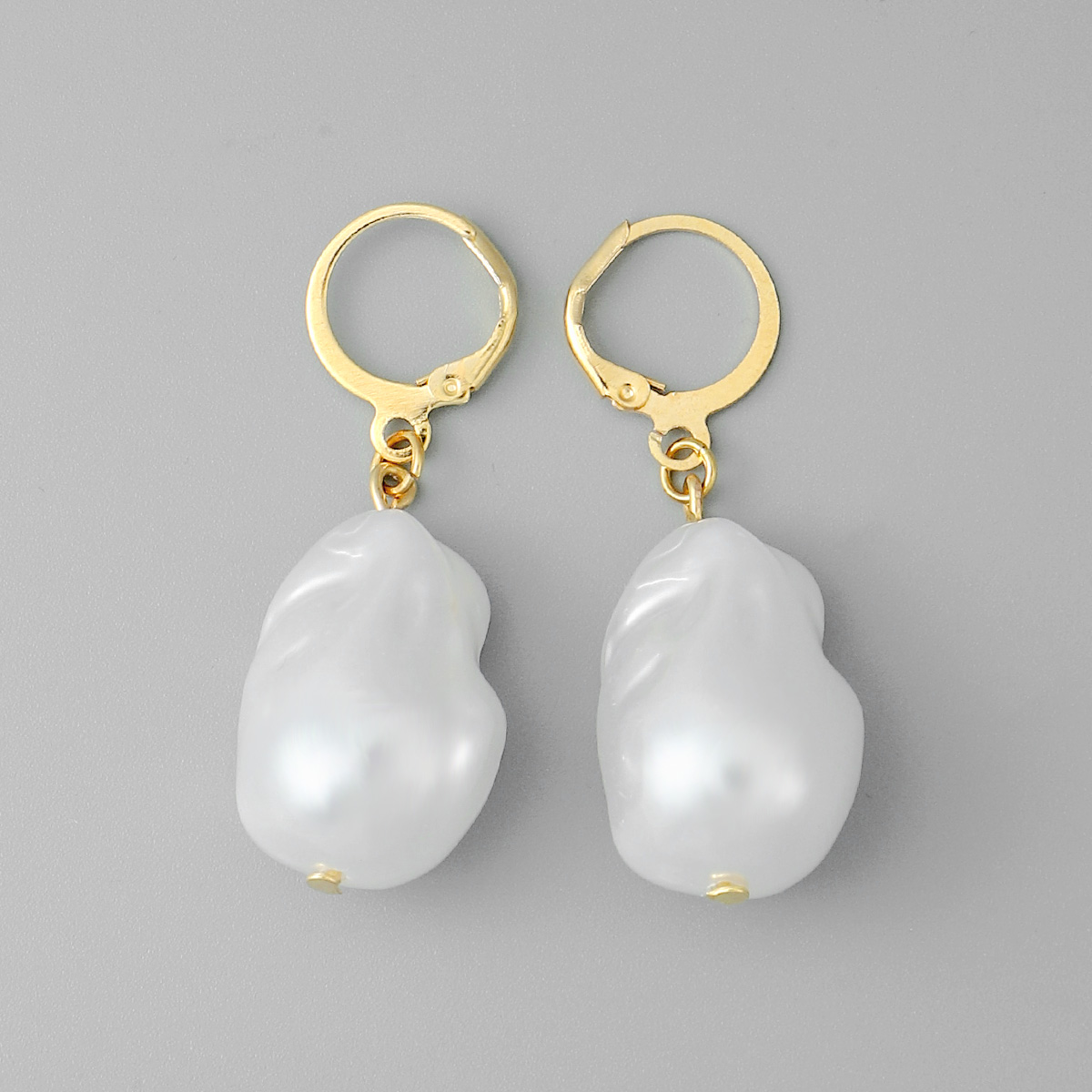 Wholesale Jewelry 1 Pair Baroque Style Irregular Imitation Pearl Drop Earrings display picture 3