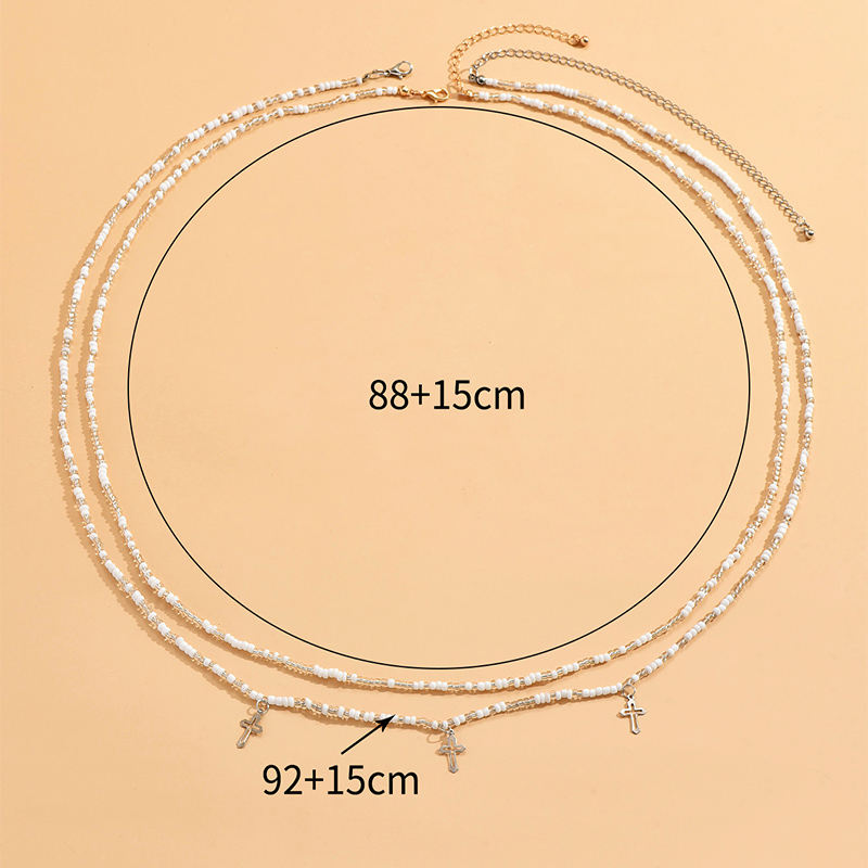 Wholesale Jewelry 1 Piece Casual Cross Moon Shell Plastic Waist Chain display picture 4