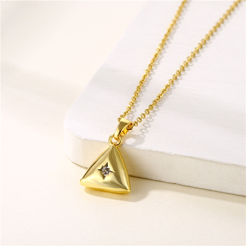 Stainless Steel Titanium Steel 18K Gold Plated INS Style Plating Inlay Sun Heart Shape Whale Zircon Pendant Necklace display picture 25