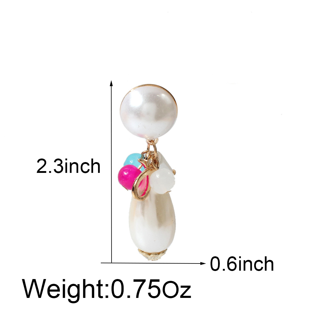 Wholesale Jewelry 1 Pair Simple Style Water Droplets Resin Resin Drop Earrings display picture 1