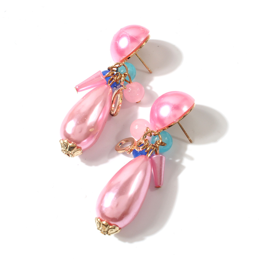Wholesale Jewelry 1 Pair Simple Style Water Droplets Resin Resin Drop Earrings display picture 3