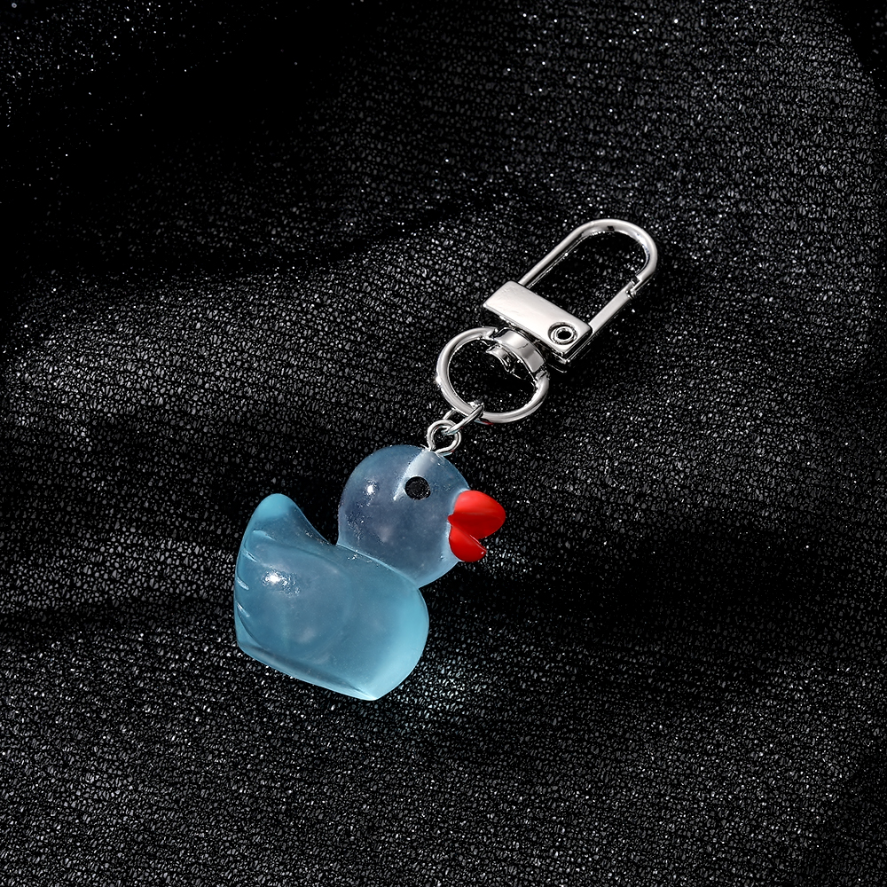 1 Piece Cute Animal Duck Alloy Resin Bag Pendant Keychain display picture 6
