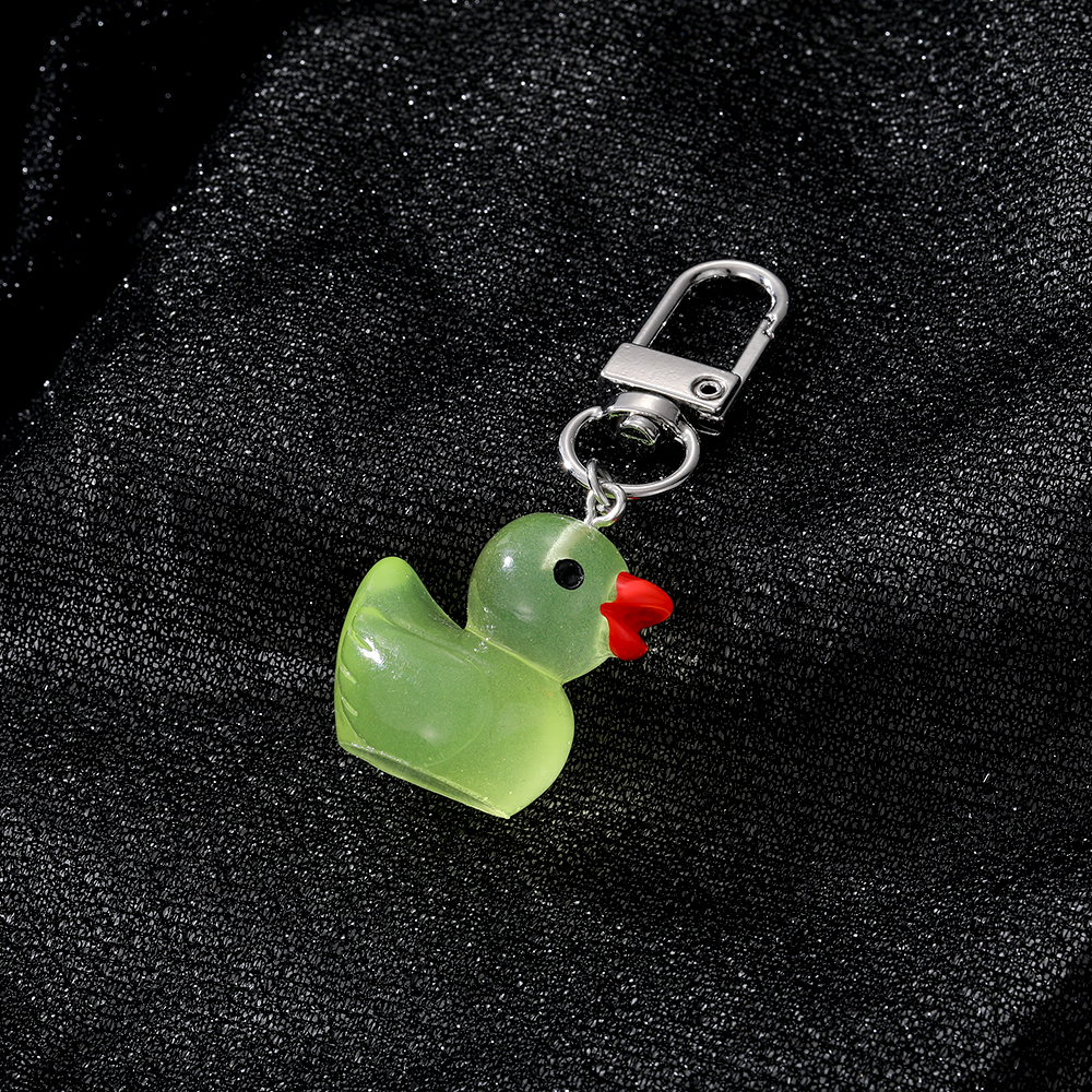 1 Piece Cute Animal Duck Alloy Resin Bag Pendant Keychain display picture 3