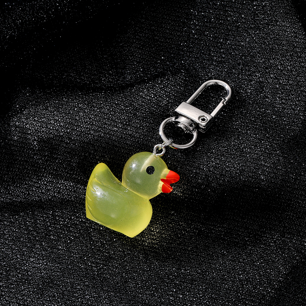 1 Piece Cute Animal Duck Alloy Resin Bag Pendant Keychain display picture 5