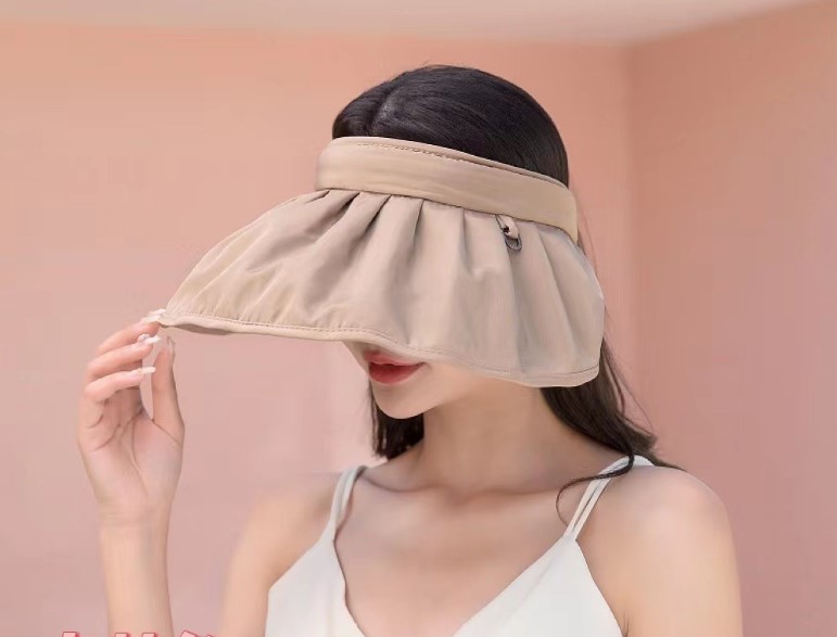Women's Simple Style Solid Color Big Eaves Sun Hat display picture 1