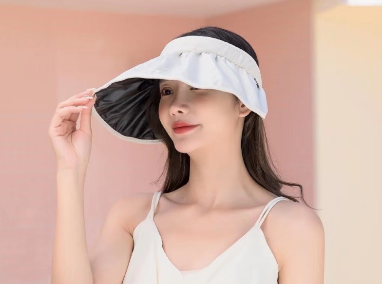 Women's Simple Style Solid Color Big Eaves Sun Hat display picture 2
