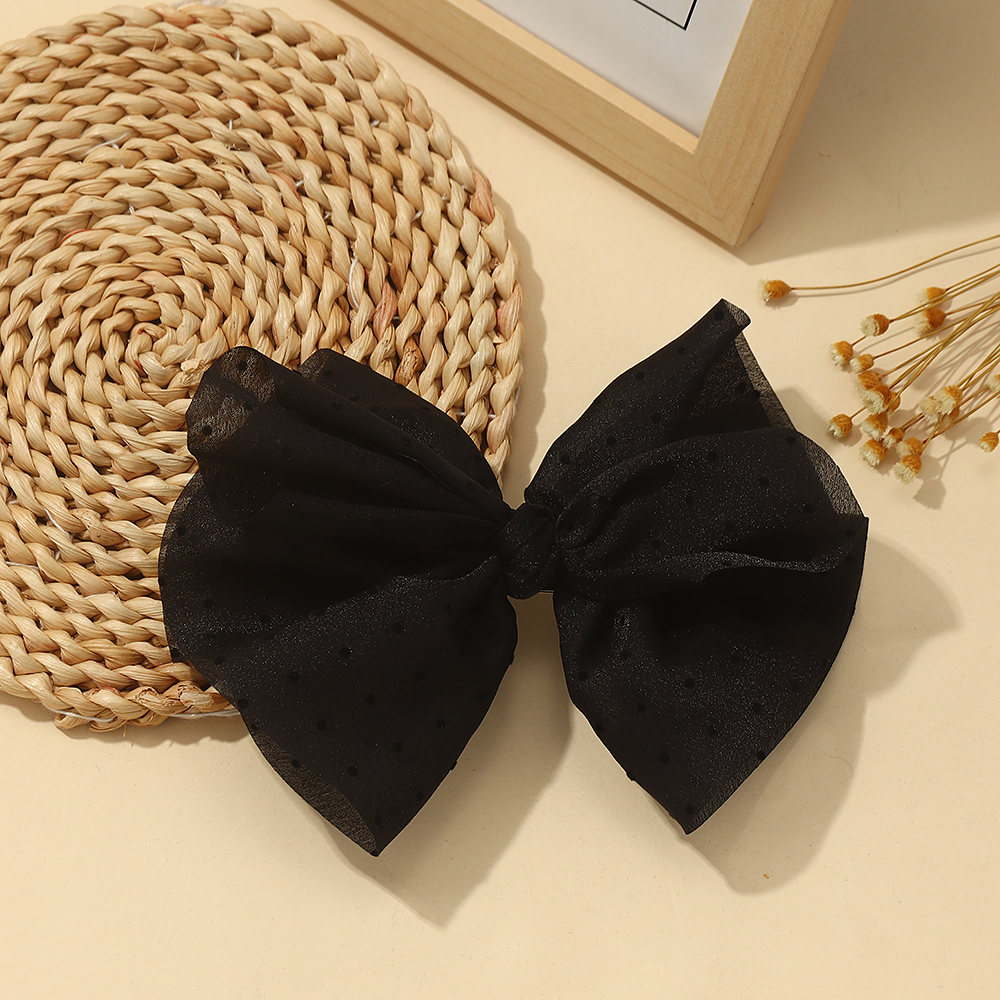 Cute Round Dots Bow Knot Cloth Hair Clip display picture 5