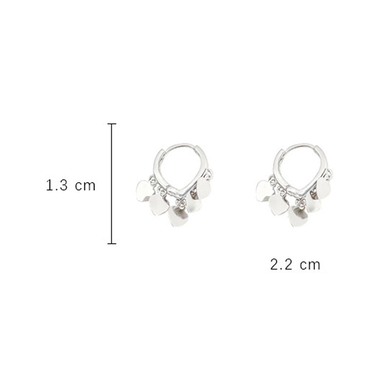 1 Pair Vacation Heart Shape Alloy Drop Earrings display picture 1