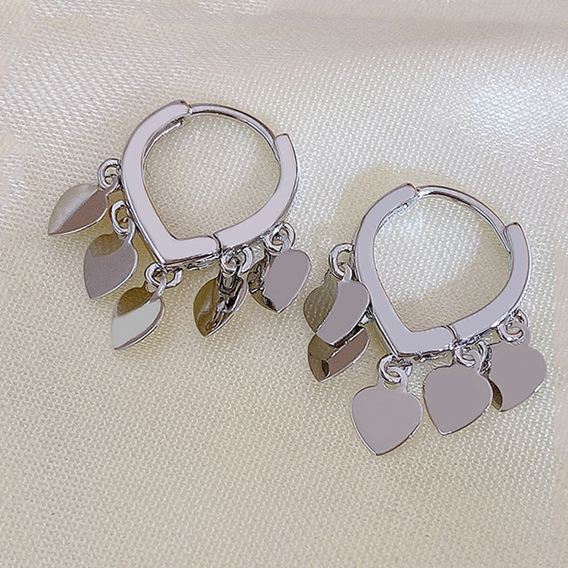 1 Pair Vacation Heart Shape Alloy Drop Earrings display picture 4