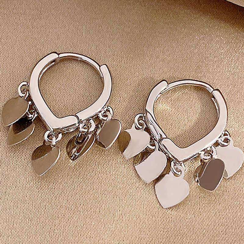 1 Pair Vacation Heart Shape Alloy Drop Earrings display picture 5
