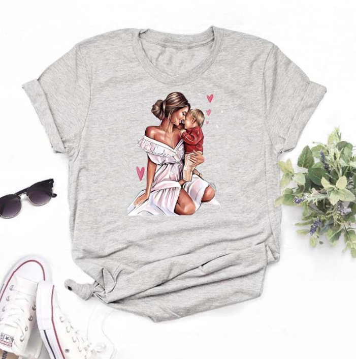 Women's T-shirt Short Sleeve T-shirts Printing Vintage Style Human Letter Bear display picture 2