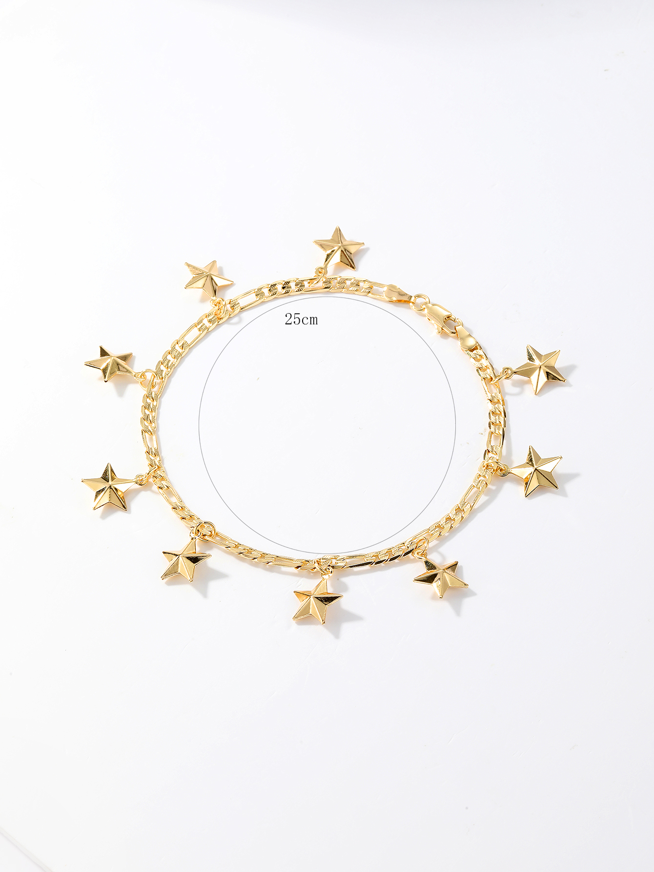 Casual Tortoise Star Dolphin 18k Gold Plated Copper Wholesale Anklet display picture 5
