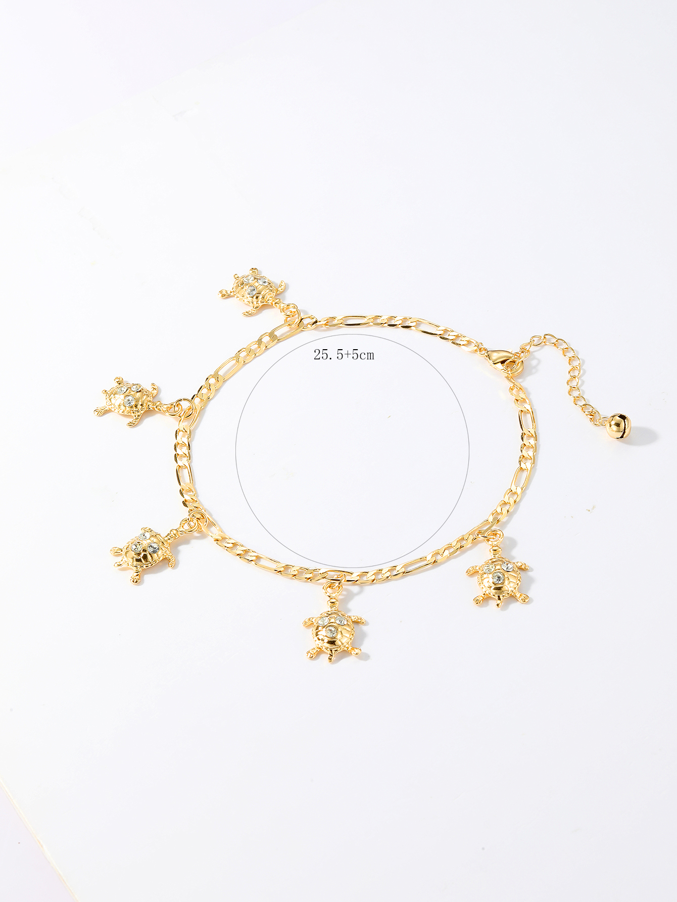 Casual Tortoise Star Dolphin 18k Gold Plated Copper Wholesale Anklet display picture 3