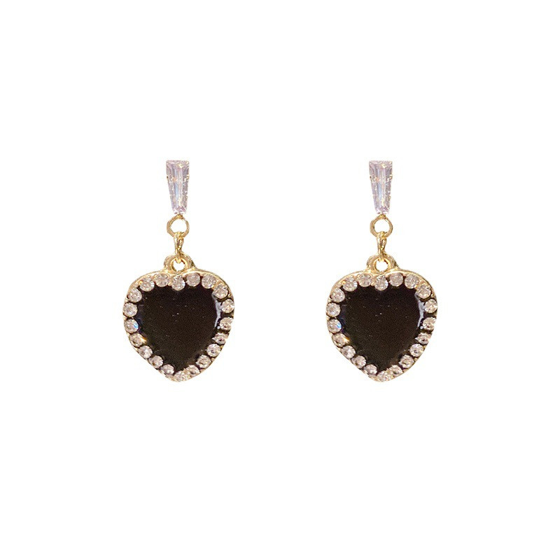Wholesale Jewelry 1 Pair Simple Style Round Square Imitation Diamond Alloy Artificial Diamond Gold Plated Drop Earrings display picture 8