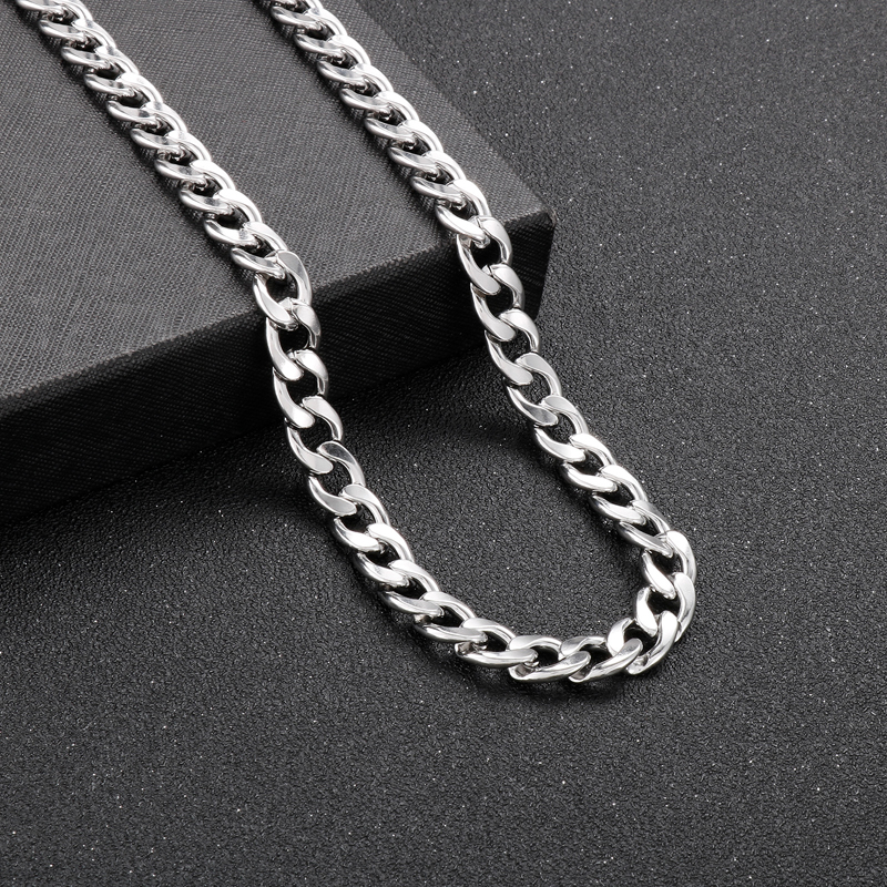 1 Piece Hip-hop Solid Color Titanium Steel Unisex Necklace display picture 11