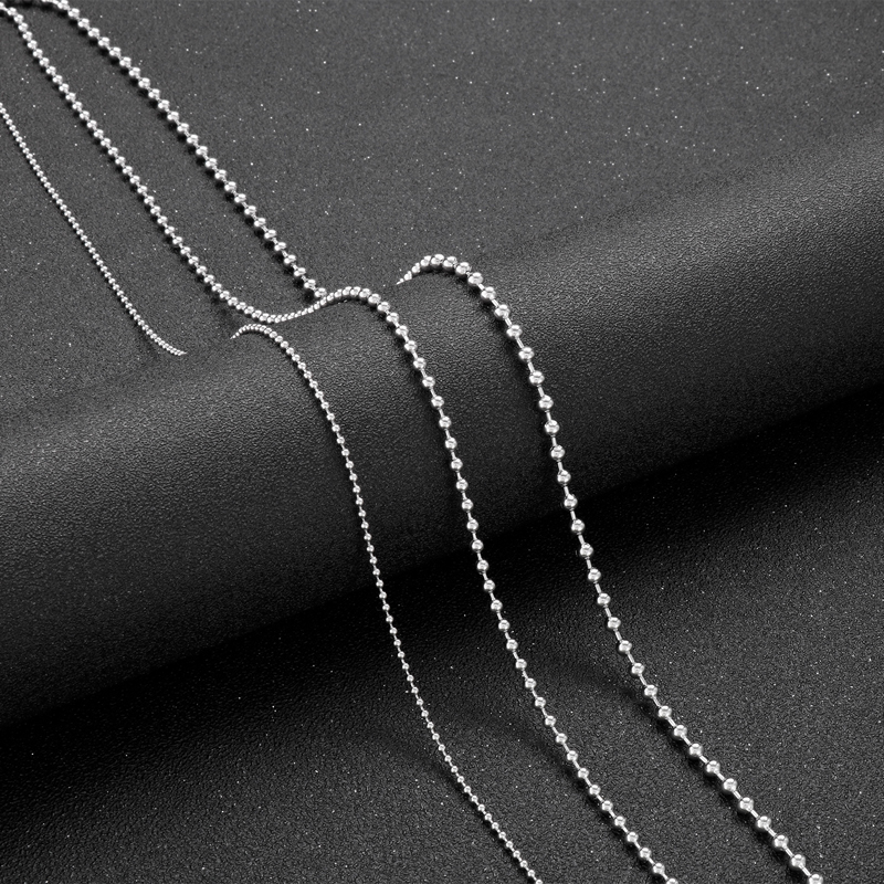 1 Stück Mode Einfarbig Titan Stahl Unisex Geschichtete Halskette display picture 13