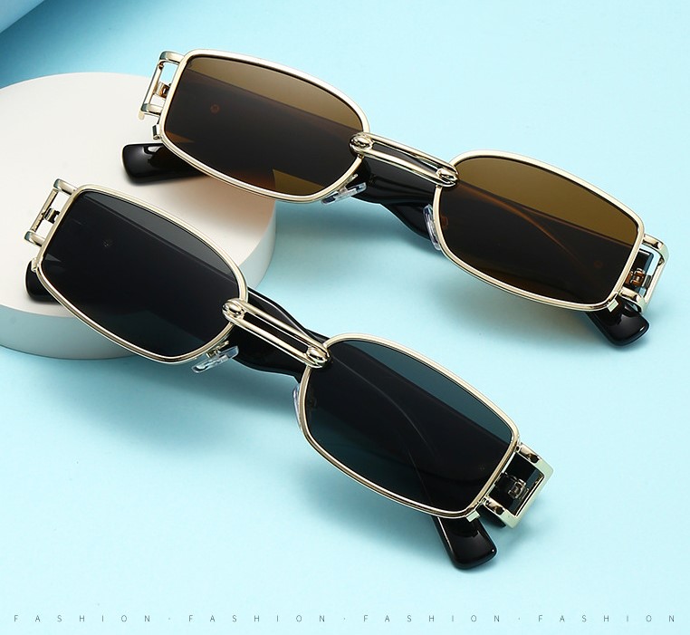 Retro Geometric Pc Square Full Frame Women's Sunglasses display picture 2