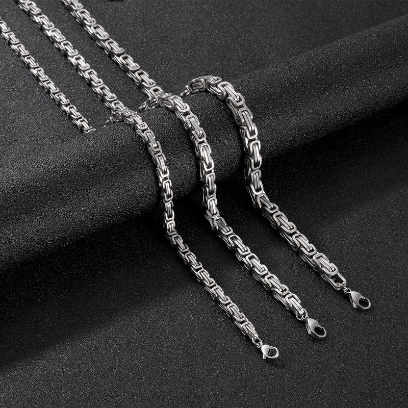 1 Piece Fashion Solid Color Titanium Steel Unisex Necklace display picture 8