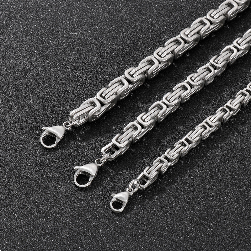 1 Piece Fashion Solid Color Titanium Steel Unisex Necklace display picture 6