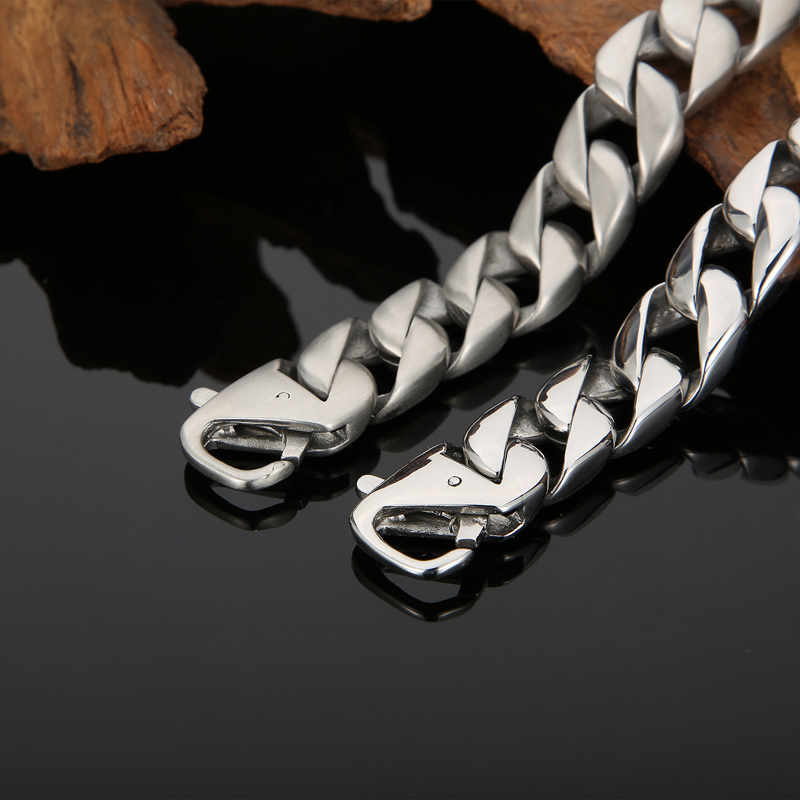 1 Piece Simple Style Solid Color Titanium Steel Men's Bracelets display picture 11