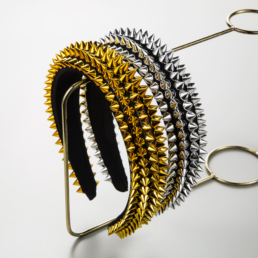 Barocker Stil Einfarbig Metall Haarband display picture 2
