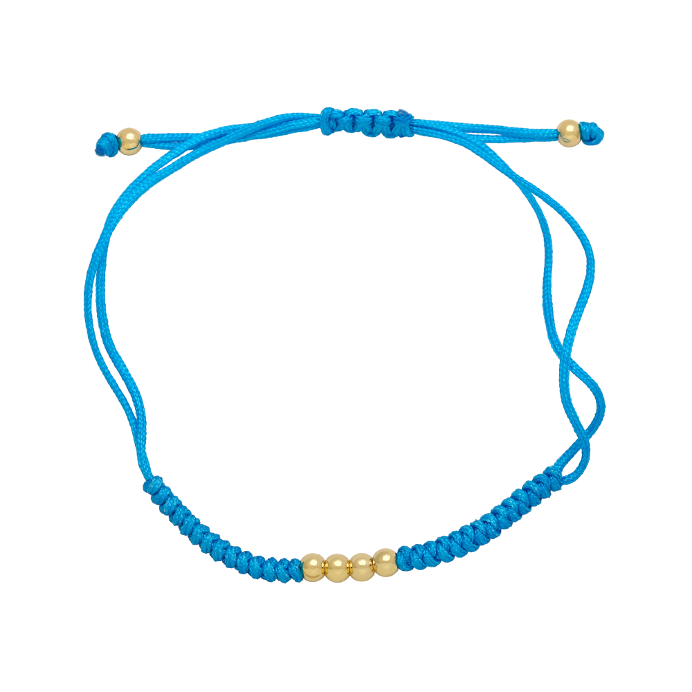 Simple Style Round Rope Copper Beaded Plating Braid 18k Gold Plated Unisex Bracelets display picture 9