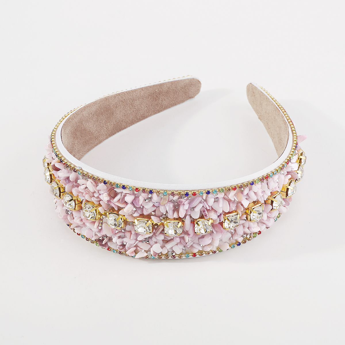 Baroque Style Multicolor Rhinestone Gravel Hair Band display picture 8