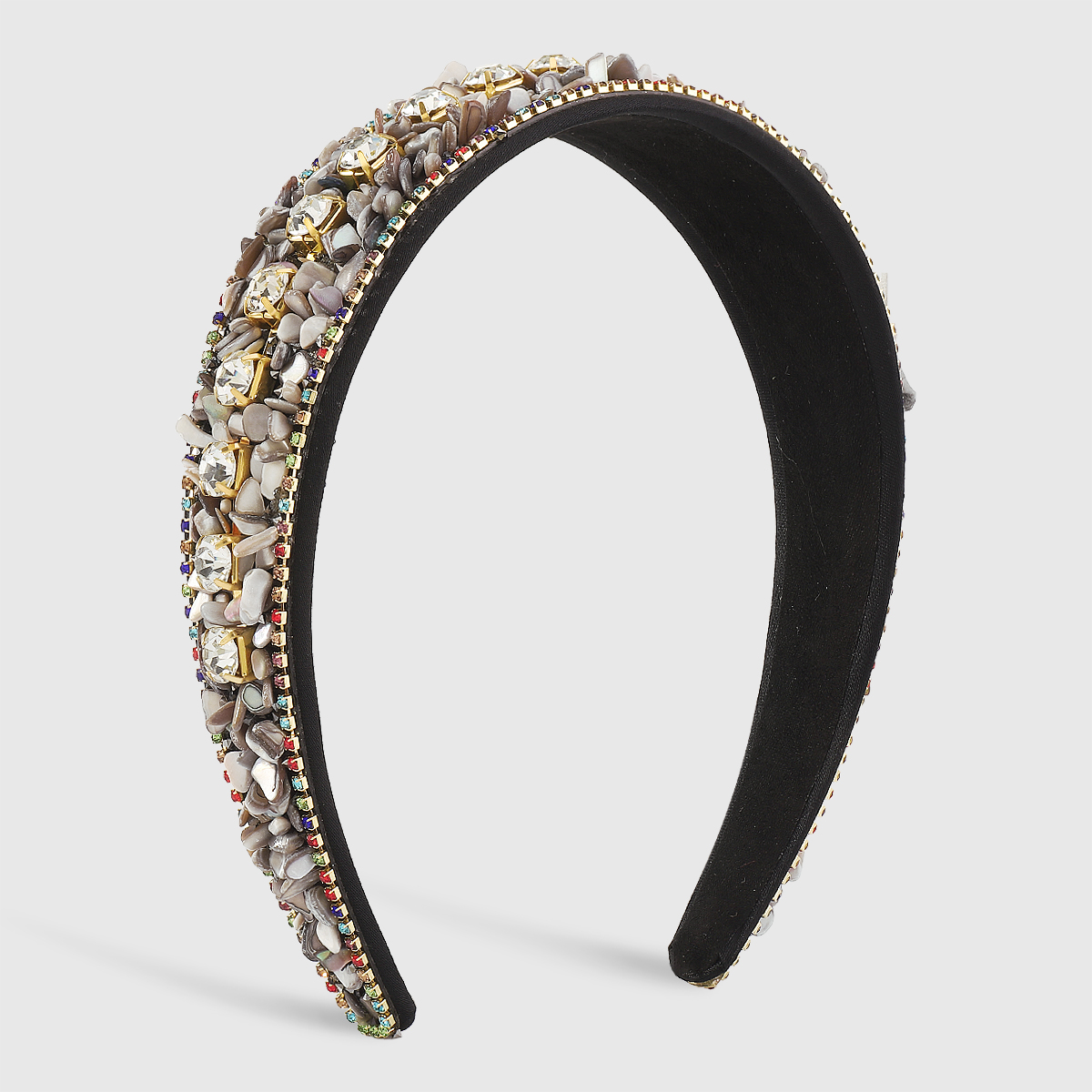 Baroque Style Multicolor Rhinestone Gravel Hair Band display picture 12