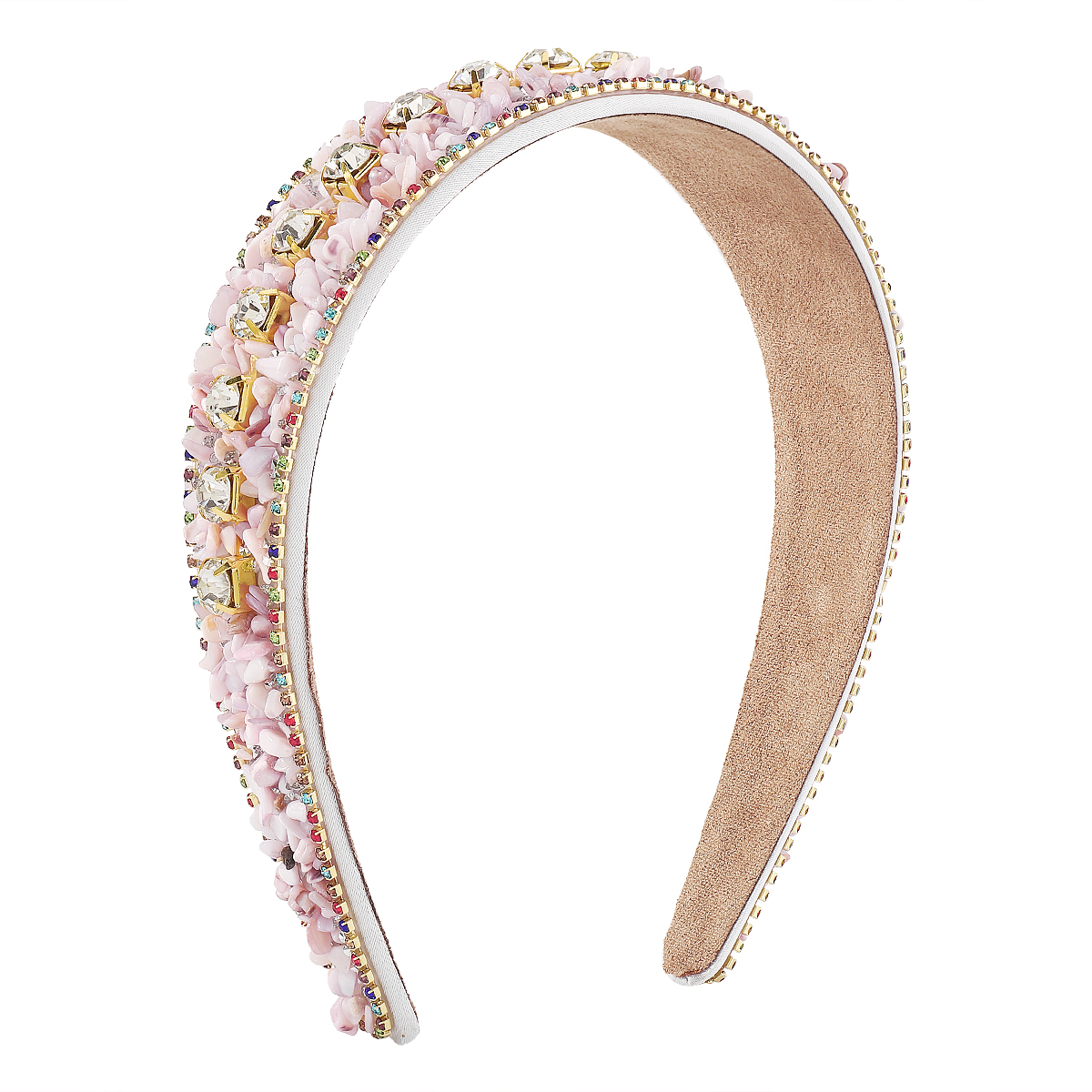 Baroque Style Multicolor Rhinestone Gravel Hair Band display picture 17