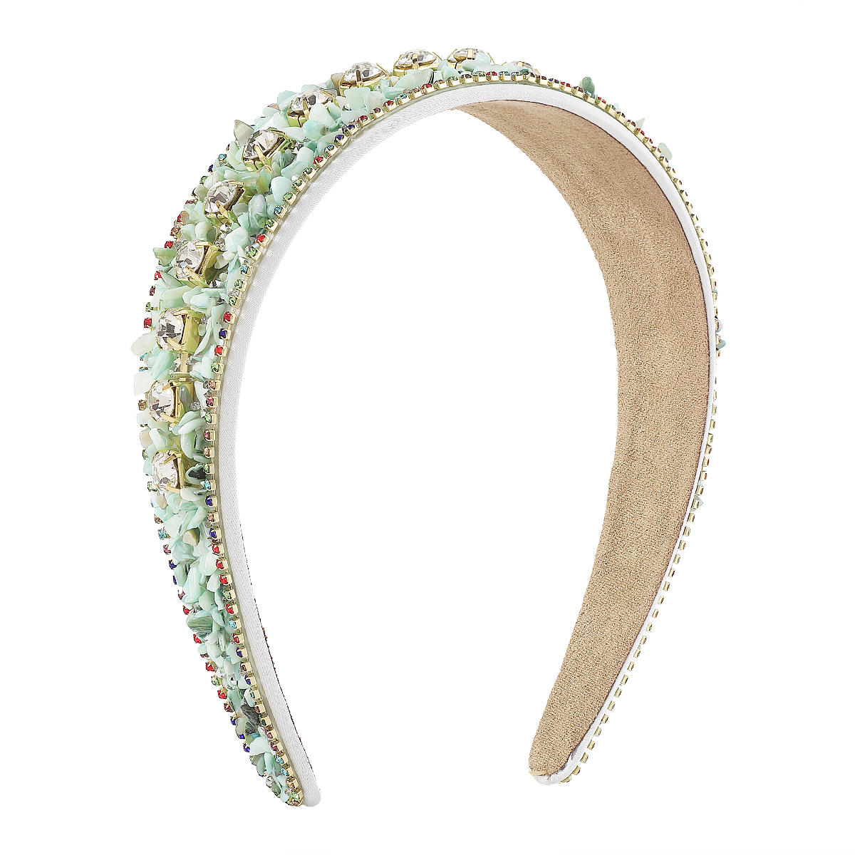 Baroque Style Multicolor Rhinestone Gravel Hair Band display picture 20