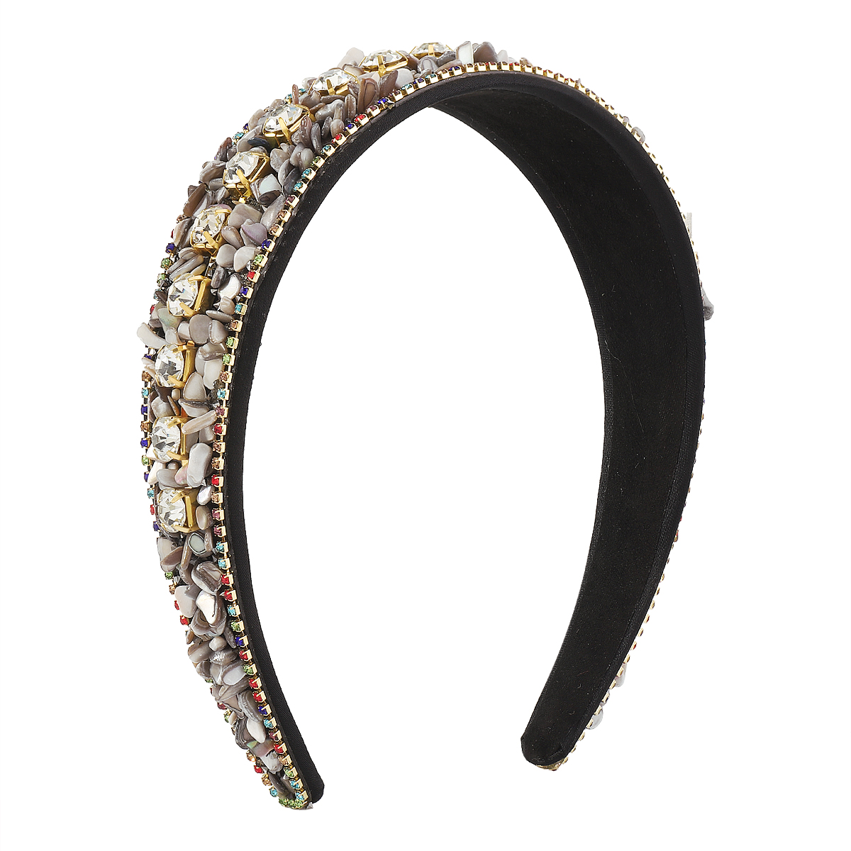 Baroque Style Multicolor Rhinestone Gravel Hair Band display picture 19